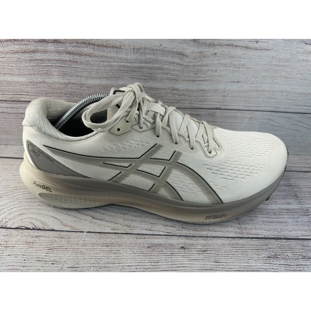 ASICS GEL-Kayano 30 Men's Oatmeal Lace Up Mesh Low Top Running Shoes 13